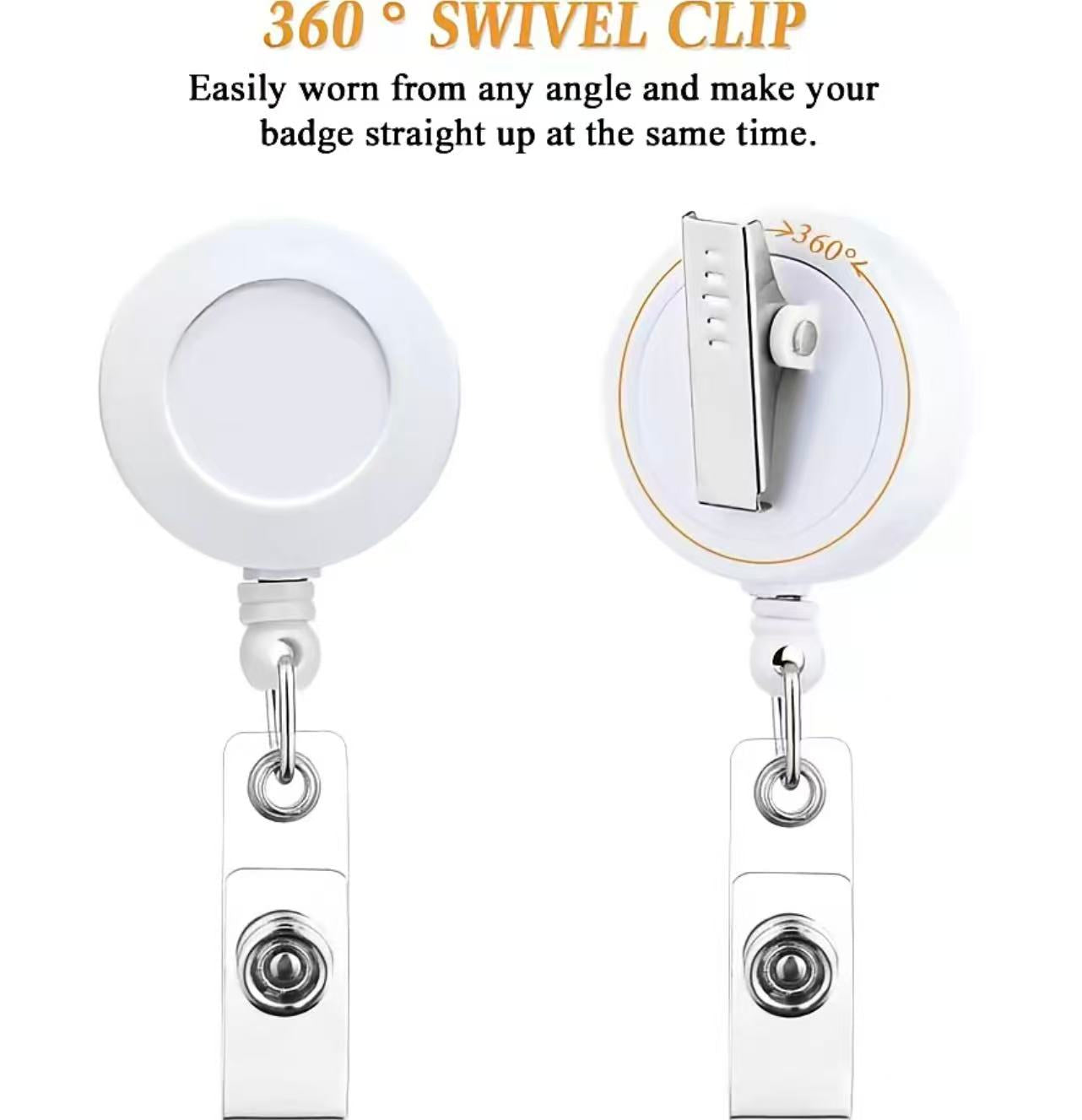 Retractable Badge Reel ,Solid Color ID Badge Holder ,50 CENT Each